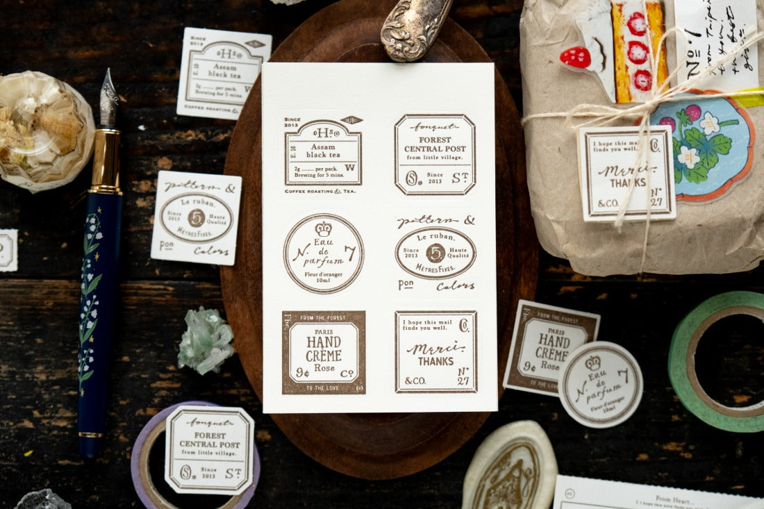 OURS Studio: Grocery Labels Letterpress Book