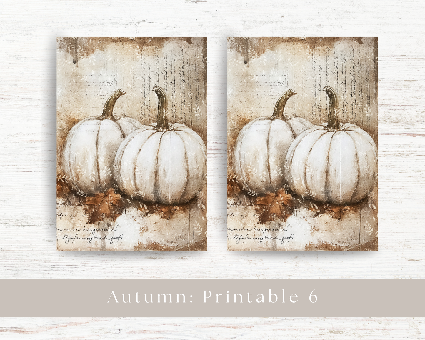 A5 printable: Autumn collection