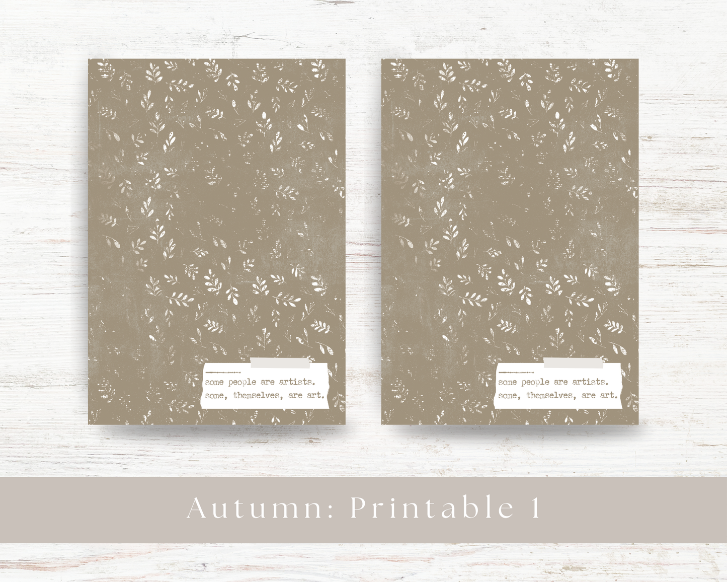 A5 printable: Autumn collection