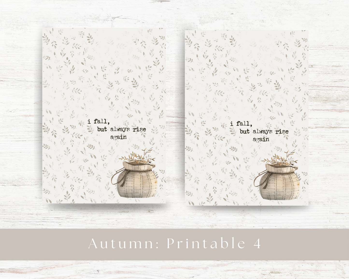 A5 printable: Autumn collection
