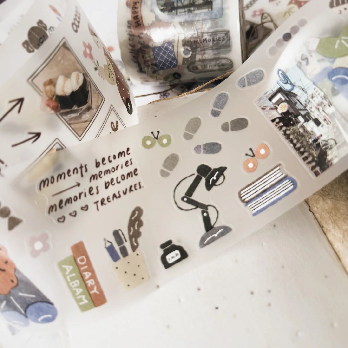 Journal Pages x rabch.jpg kiss - cut crystal pet tape - After trip (Single loop)