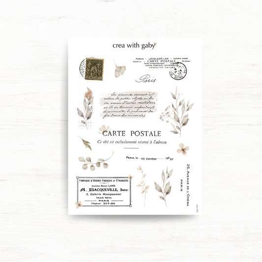 Vintage aesthetic stickers: Memories collection