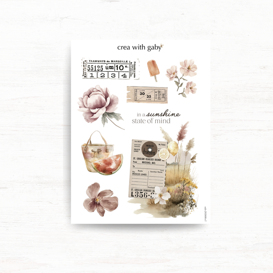 Deco stickers: Summer escapade (August 2026 sub kit)