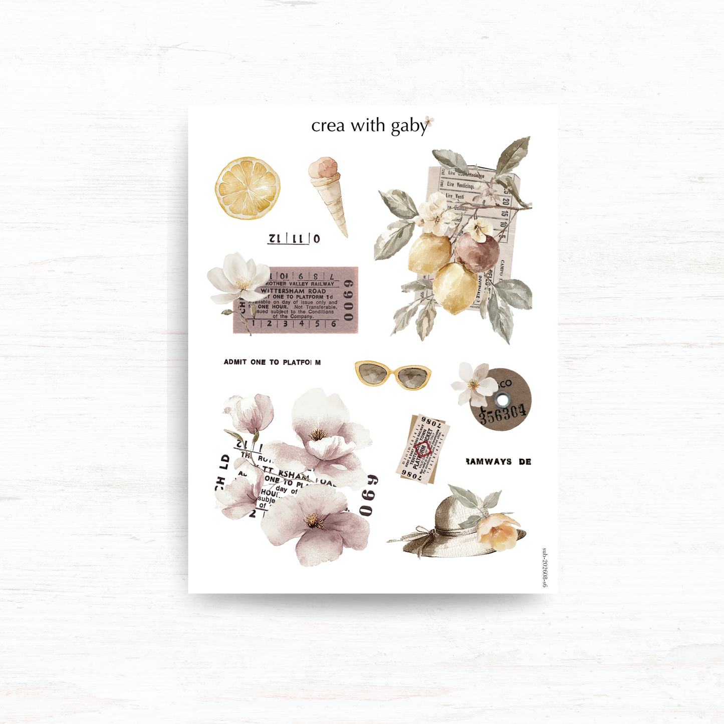 Deco stickers: Summer escapade (August 2026 sub kit)