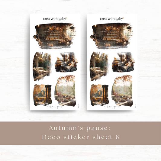 Deco sticker: Autumn's pause