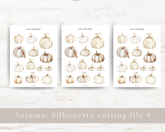 Silhouette cutting file: Autumn collection sticker sheet (164)