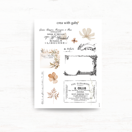 Vintage aesthetic stickers: Memories collection