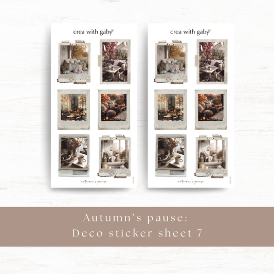 Deco sticker: Autumn's pause
