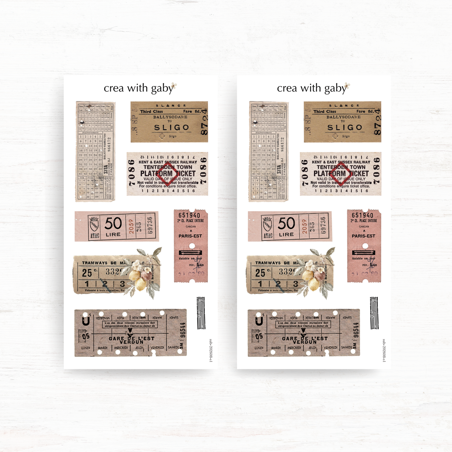 Deco stickers: Summer escapade (August 2026 sub kit)