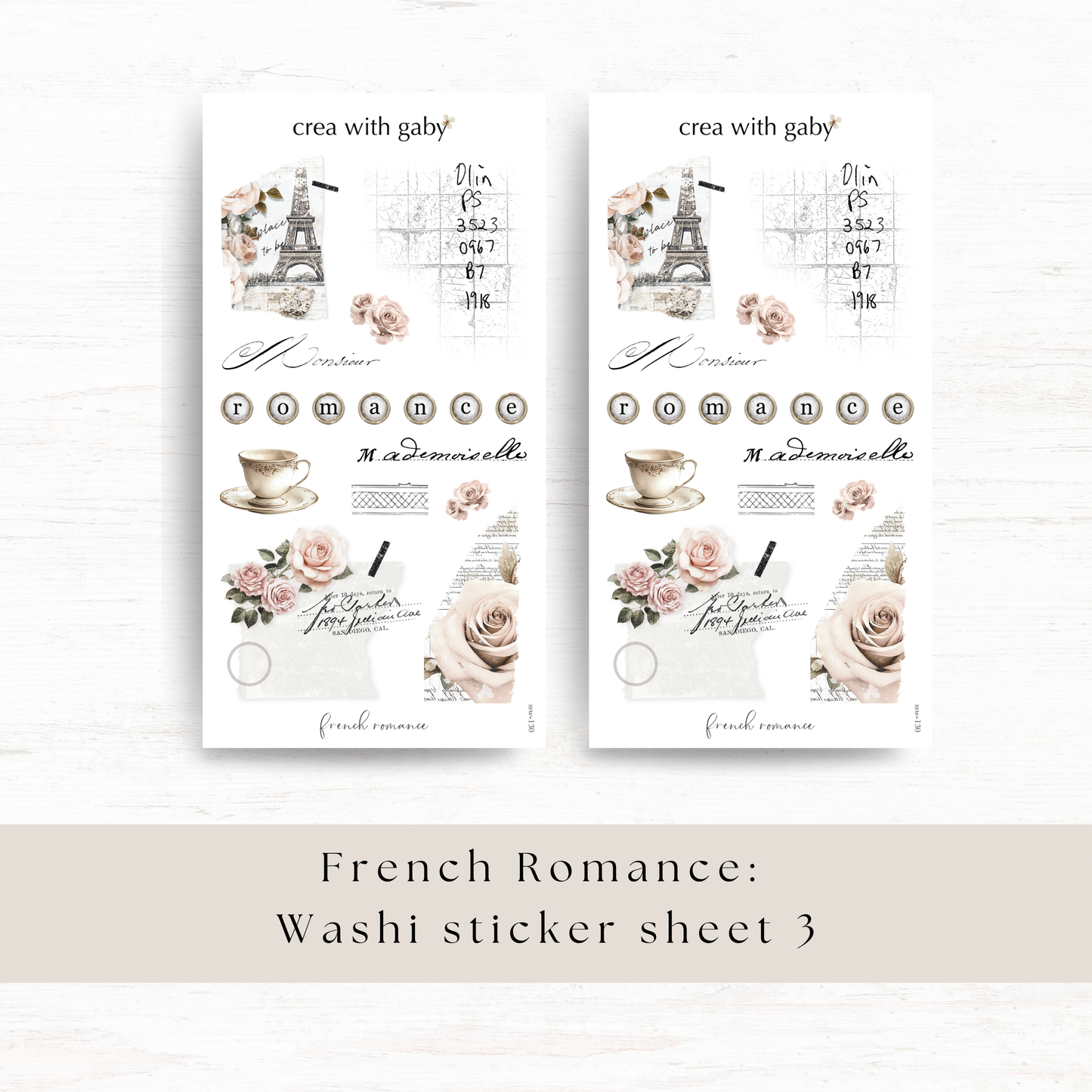 Deco stickers: French romance