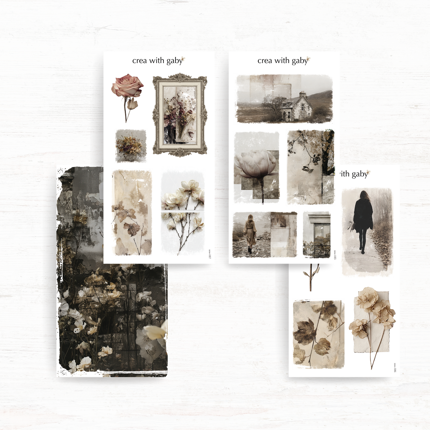 Mini deco sticker bundle: Classic Vintage