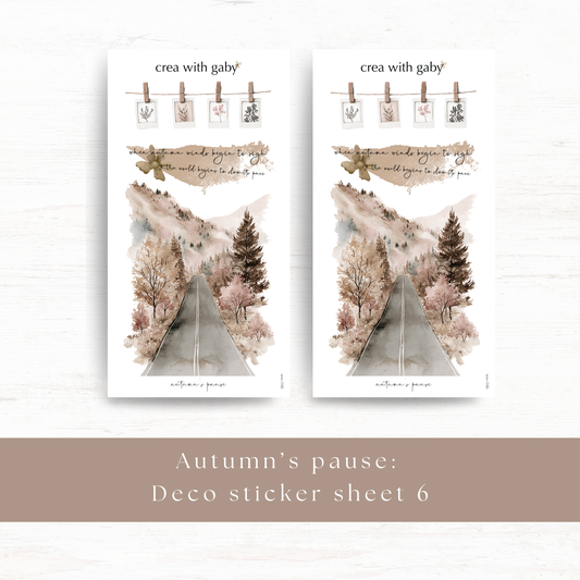 Deco sticker: Autumn's pause