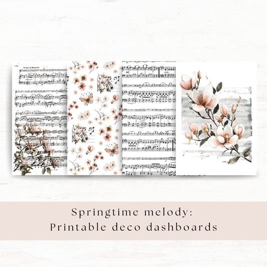 Printable dashboards: Springtime melody