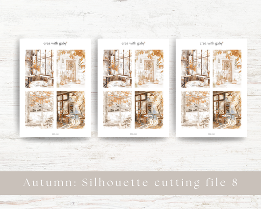 Silhouette cutting file: Autumn collection sticker sheet (163)