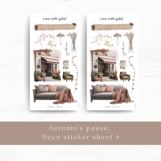Deco sticker: Autumn's pause