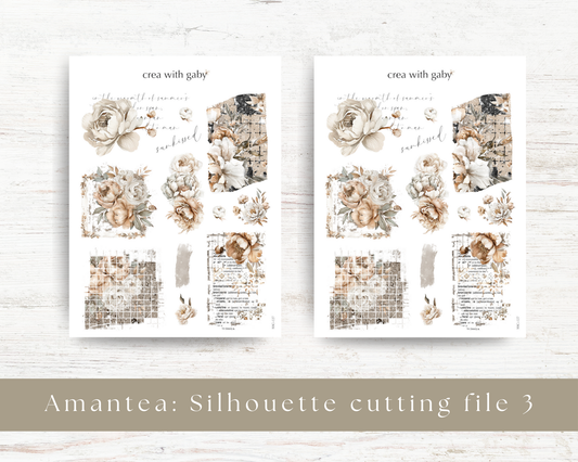 Silhouette cutting file: Amantea collection sticker sheet (127)