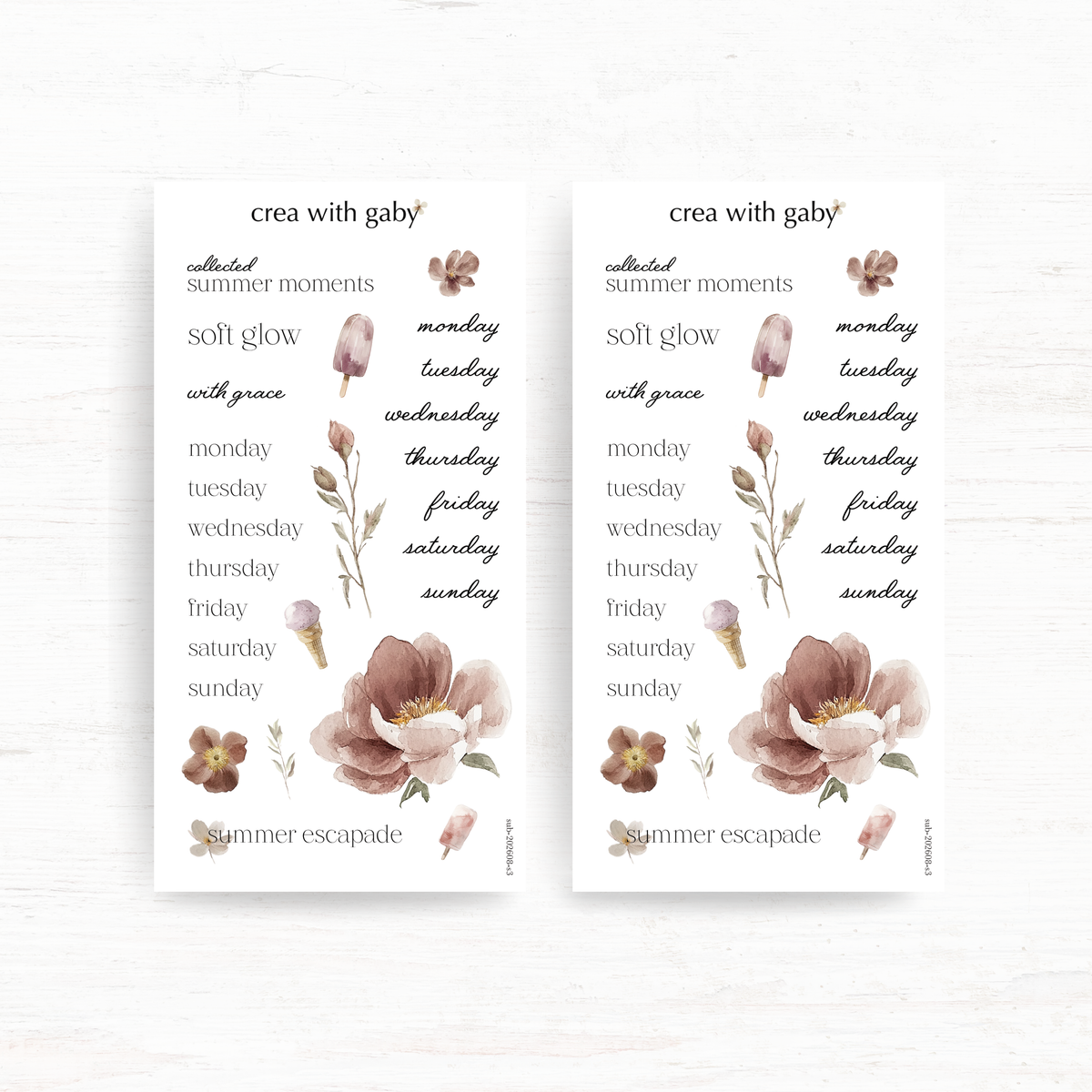Deco stickers: Summer escapade (August 2026 sub kit)
