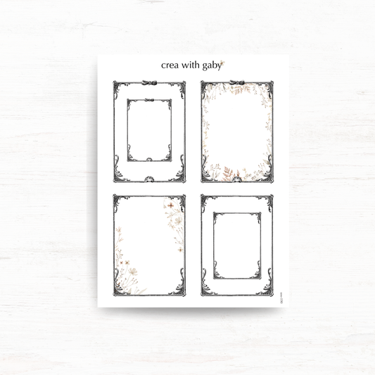 Vintage frame stickers: Memories collection
