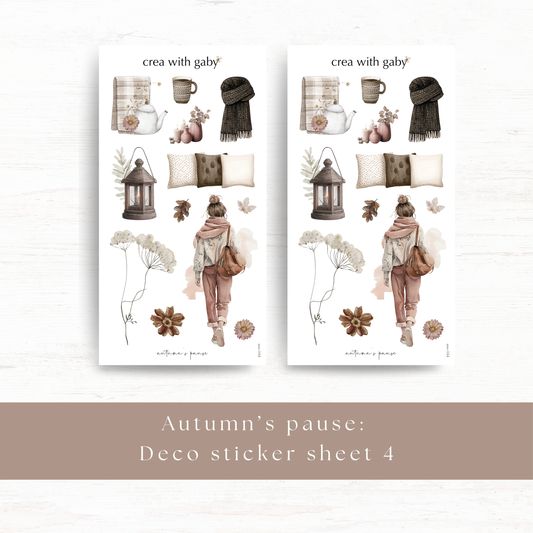 Deco sticker: Autumn's pause