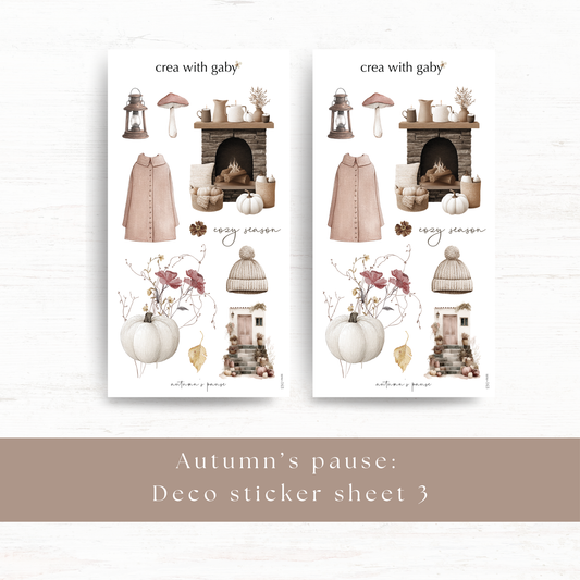 Deco sticker: Autumn's pause