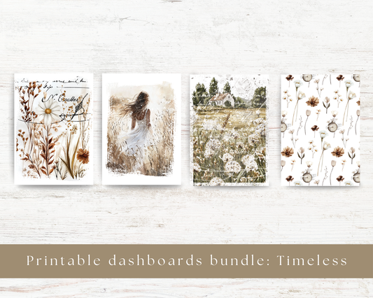 Printable dashboards: Timeless collection