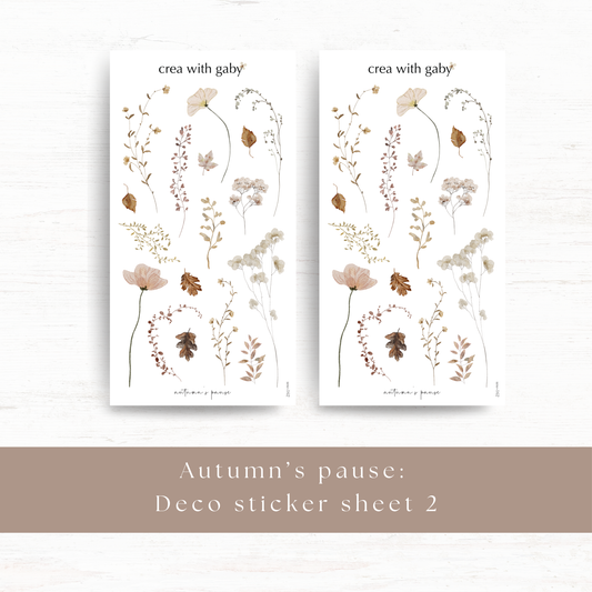 Deco sticker: Autumn's pause