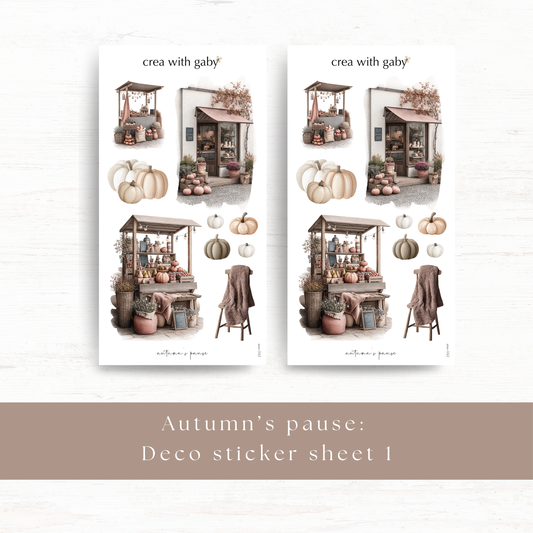 Deco sticker: Autumn's pause