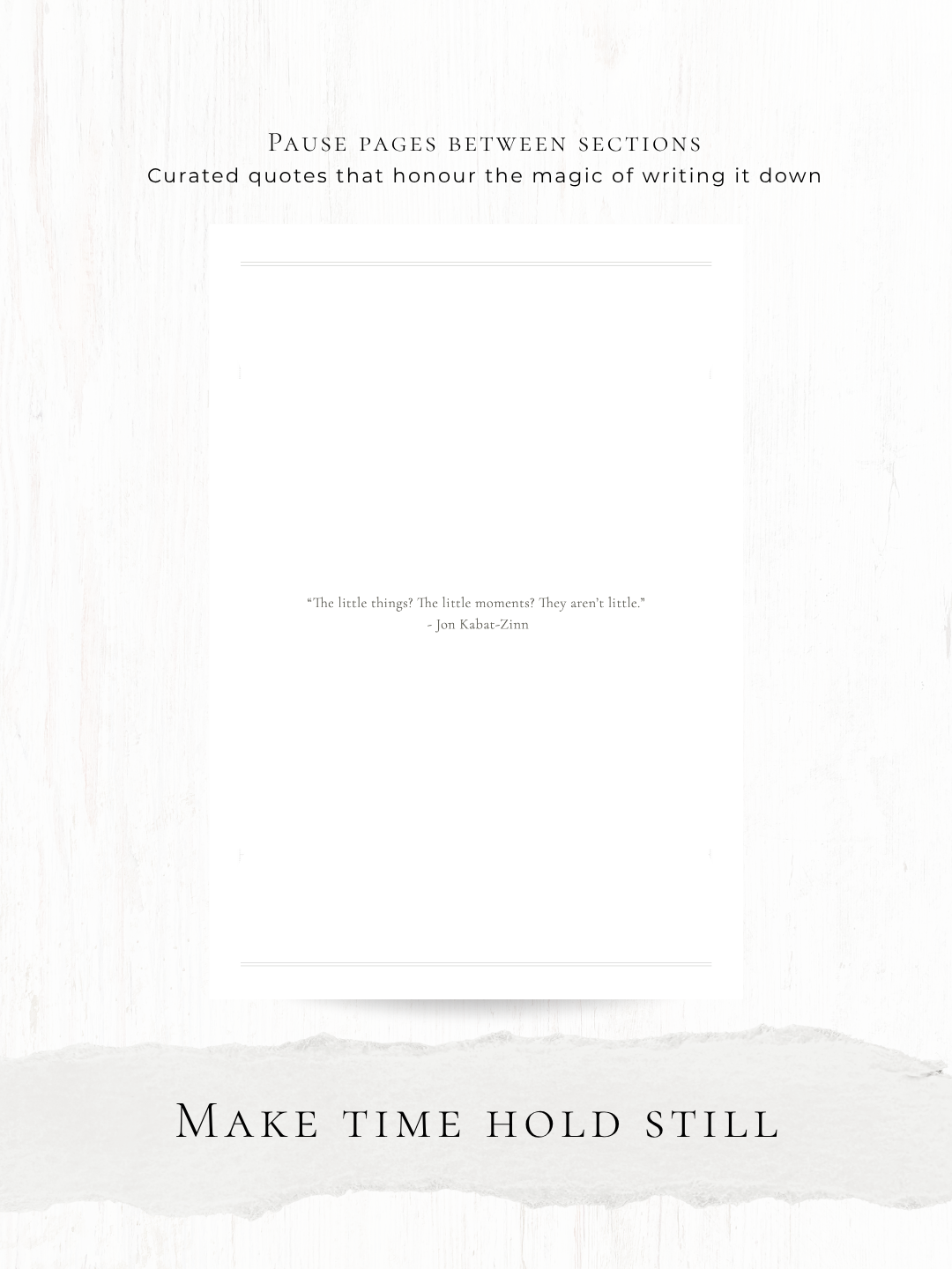 The Memory Keeper: A5 undated journal