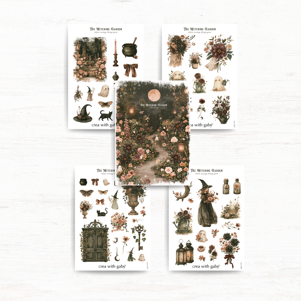 The Witching Garden: Halloween stickers