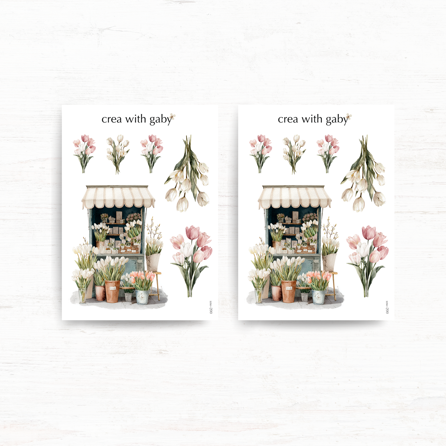 Deco sticker: Spring flower shop