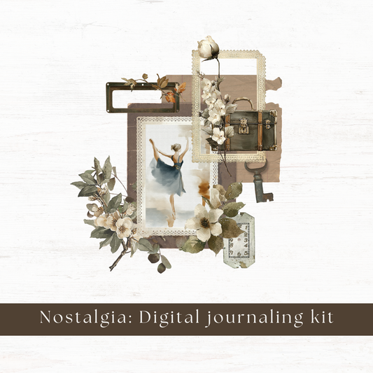 Digital journaling kit: Nostalgia (February 2026 sub kit)