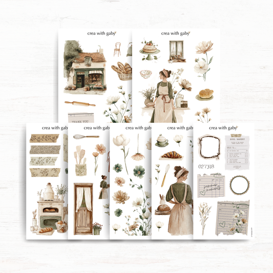 Deco sticker sheets bundle: Soul bakery (June 2026 sub kit)