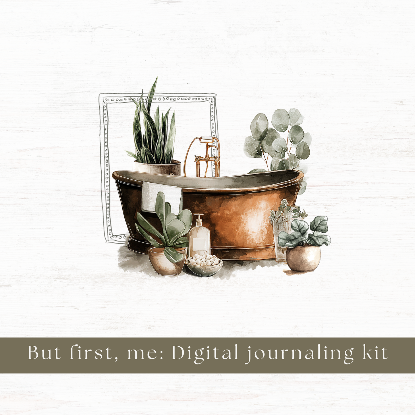 Digital journaling kit: But first, me (April 2026 sub kit)