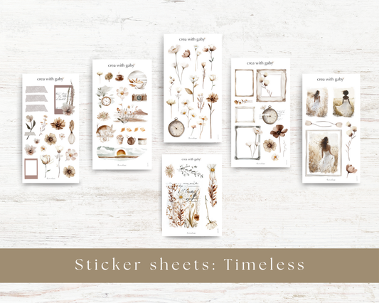 Sticker sheets: Timeless collection