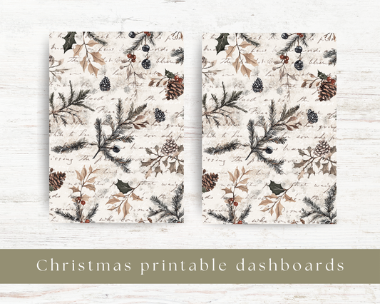 Printable dashboard: Christmas selection