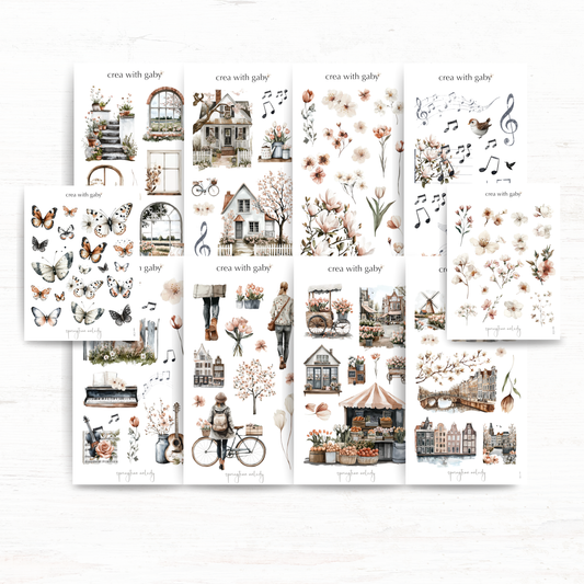Deco sticker kit: Springtime melody (Save!)