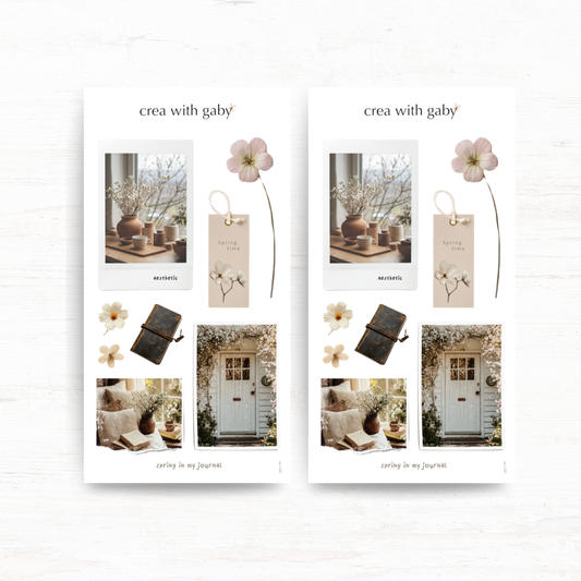 Deco stickers: Spring in my journal