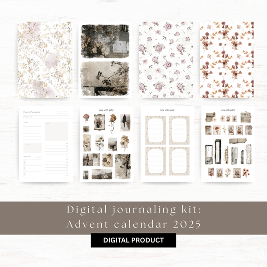 Digital journaling kit: Advent calendar 2025