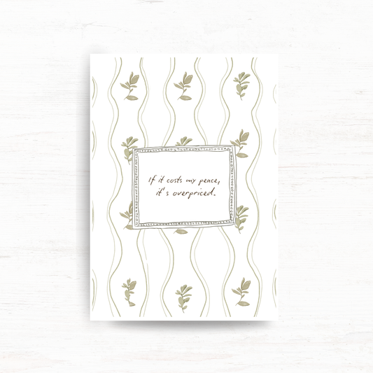A5 deco dashboard & background paper: But first, me (April 2026 sub kit)