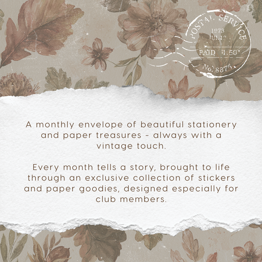 Vintage mail club (monthly subscription)