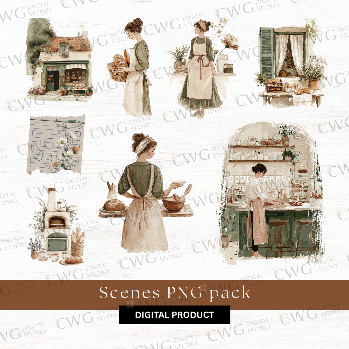 Digital journaling kit: Sould Bakery (June 2026 sub kit)