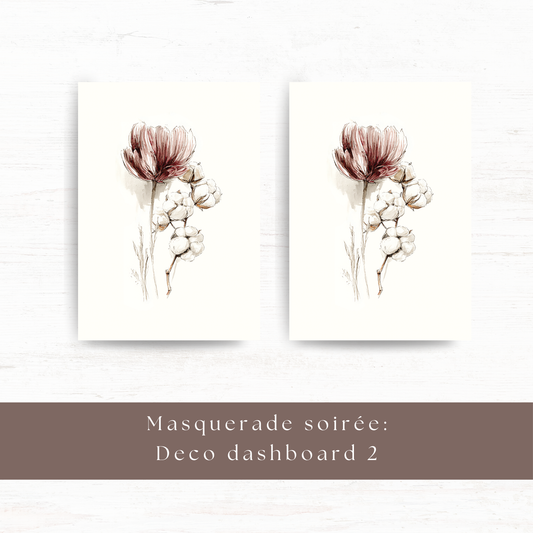 A5 vellum deco dashboard: Masquerade soirée