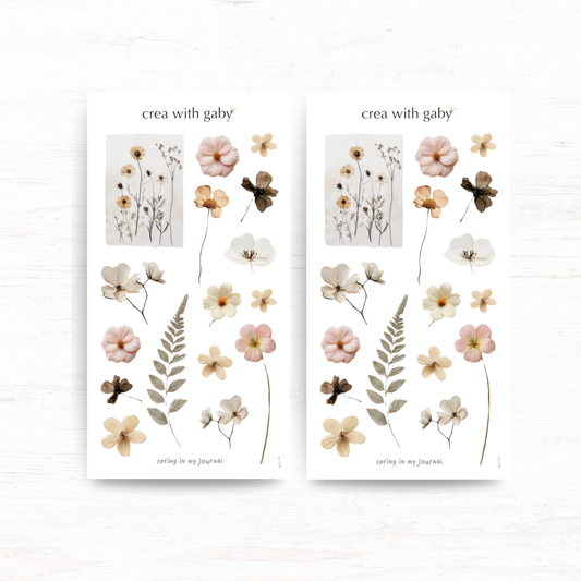 Deco stickers: Spring in my journal