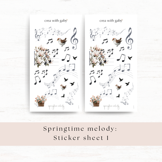 Deco stickers: Springtime melody