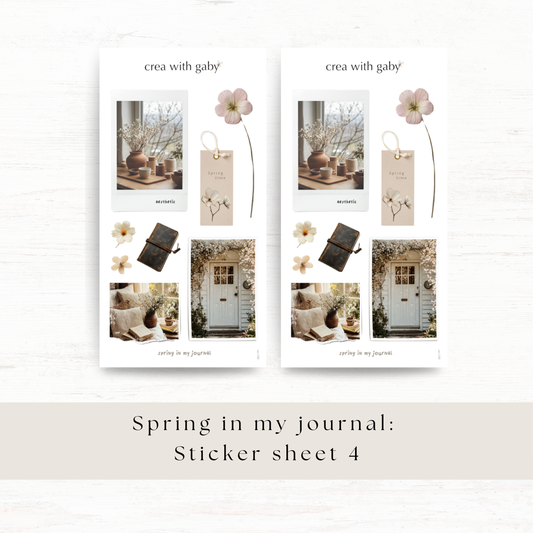 Deco stickers: Spring in my journal