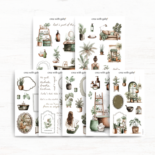 Deco sticker sheets bundle: But first, me (April 2026 sub kit)