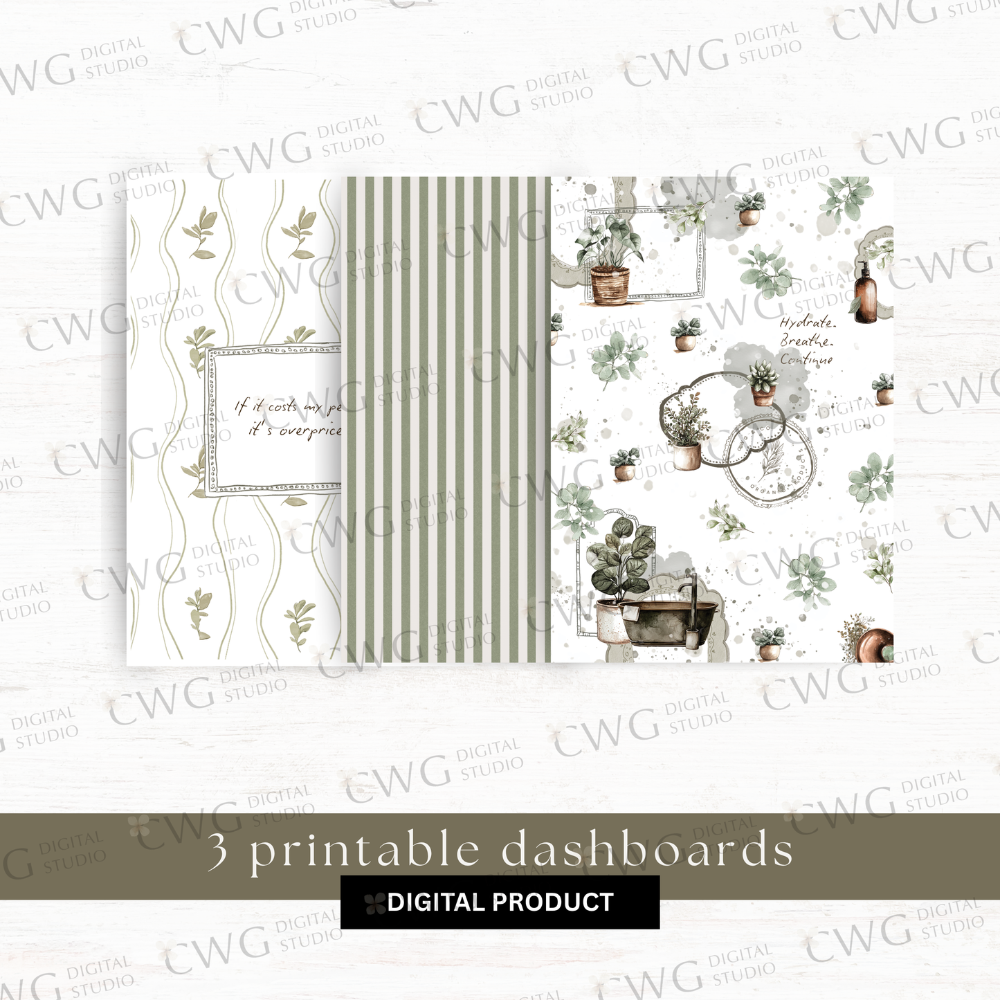 Digital journaling kit: But first, me (April 2026 sub kit)