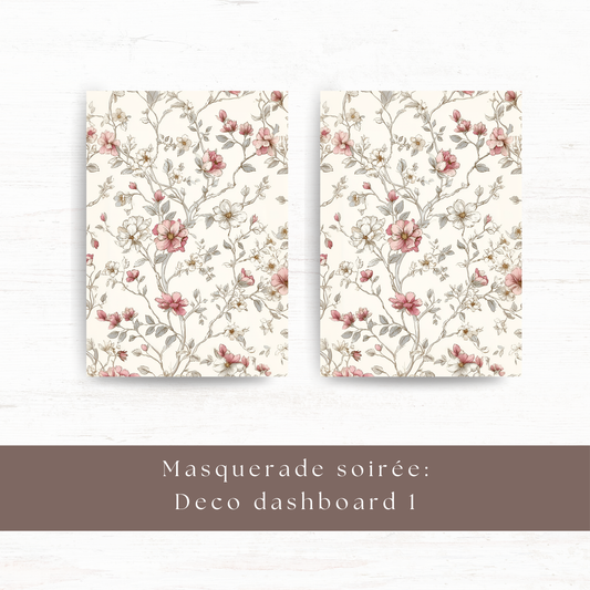 A5 vellum deco dashboard: Masquerade soirée