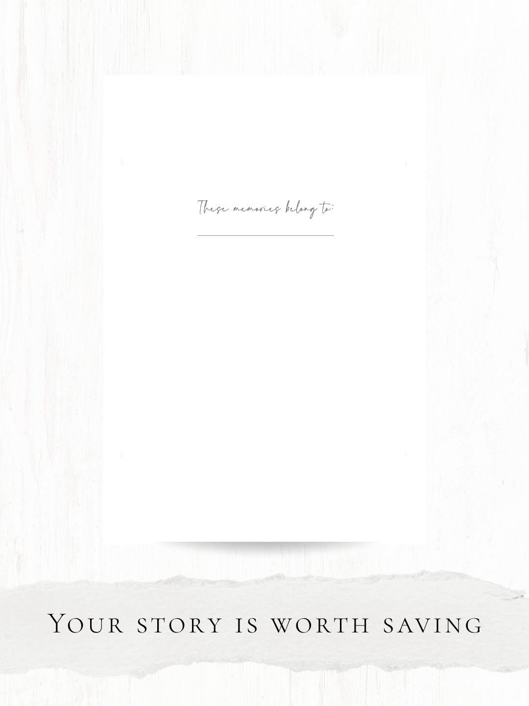The Memory Keeper: A5 undated journal