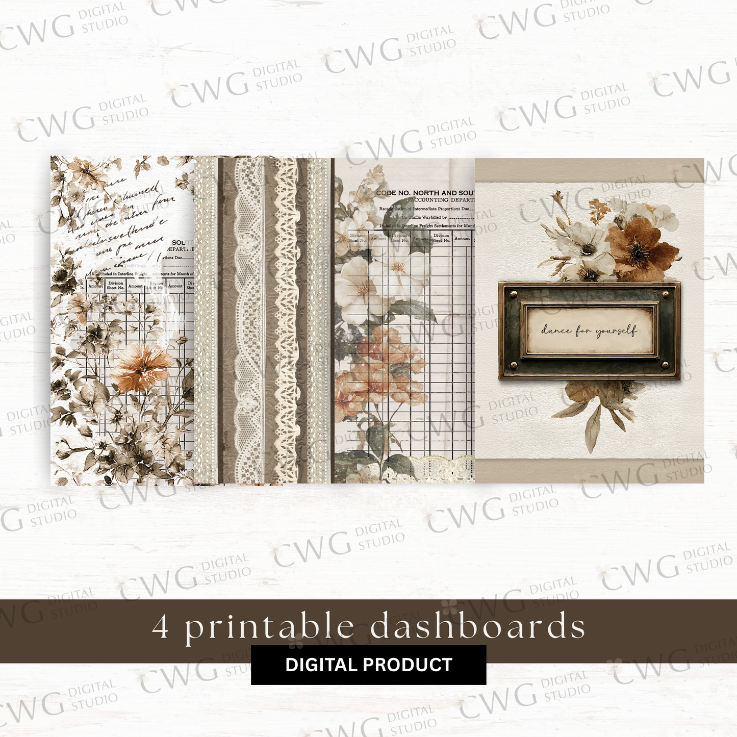 Digital journaling kit: Nostalgia (February 2026 sub kit)